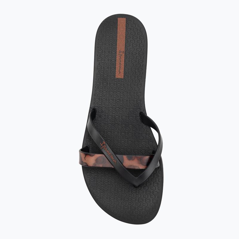 Moteriškos šlepetės per pirštą Ipanema Kirei Chic black/brown tile 5