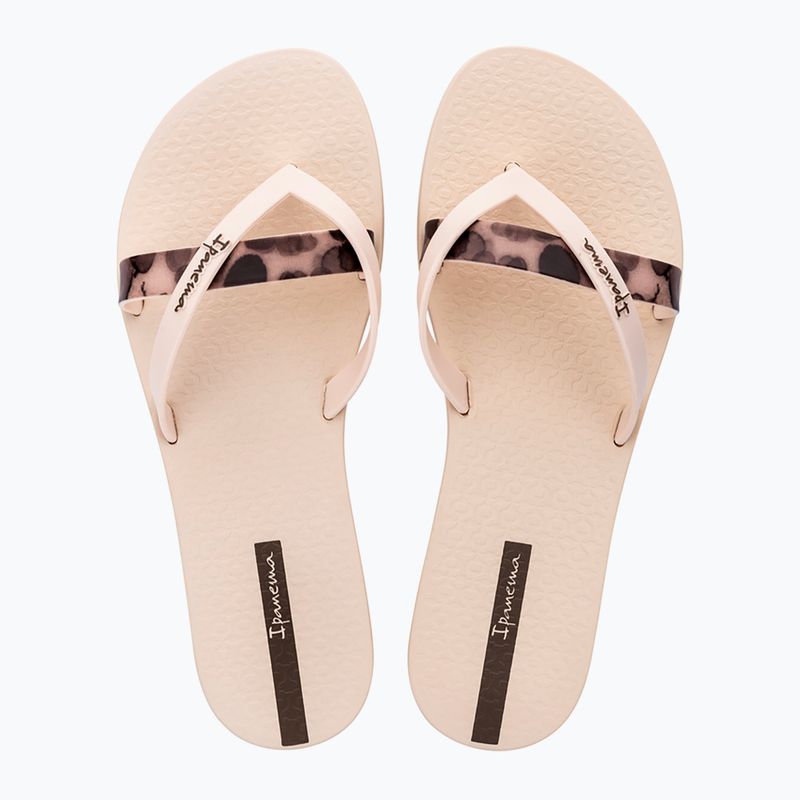 Moteriškos šlepetės per pirštą Ipanema Kirei Chic beige/brown 2