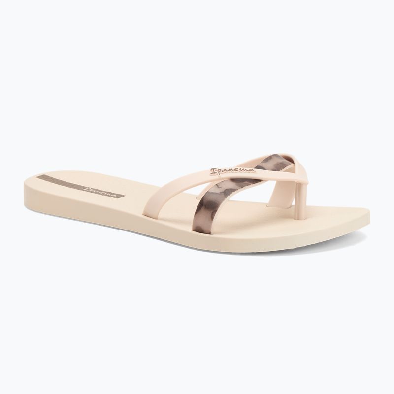 Moteriškos šlepetės per pirštą Ipanema Kirei Chic beige/brown