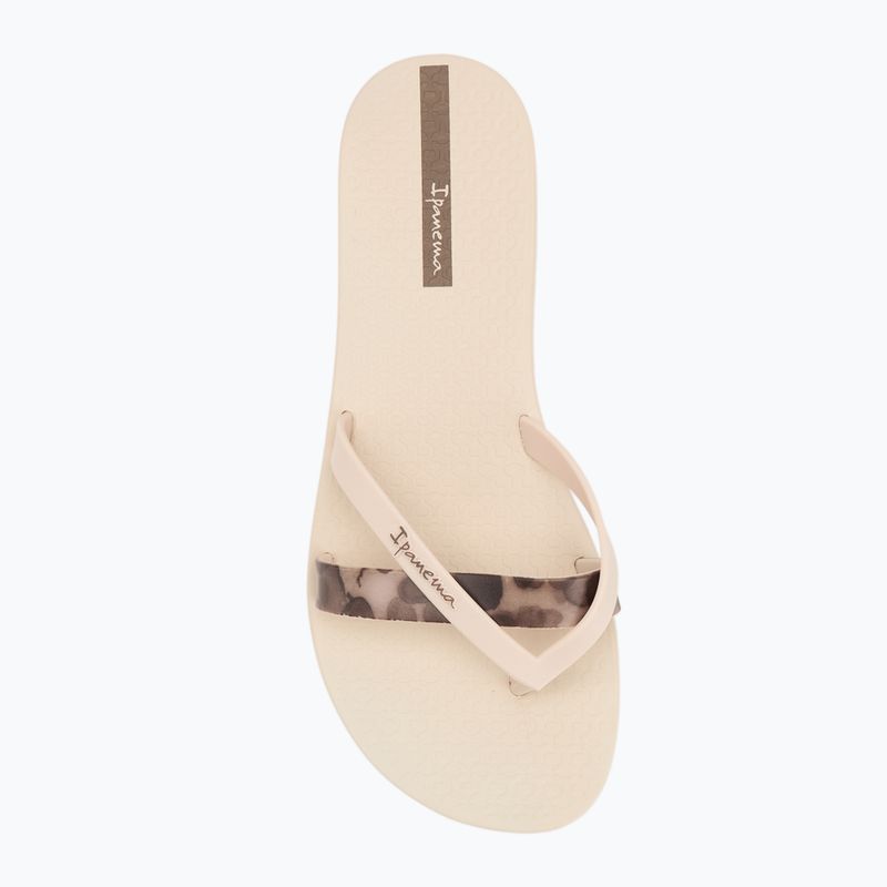 Moteriškos šlepetės per pirštą Ipanema Kirei Chic beige/brown 5