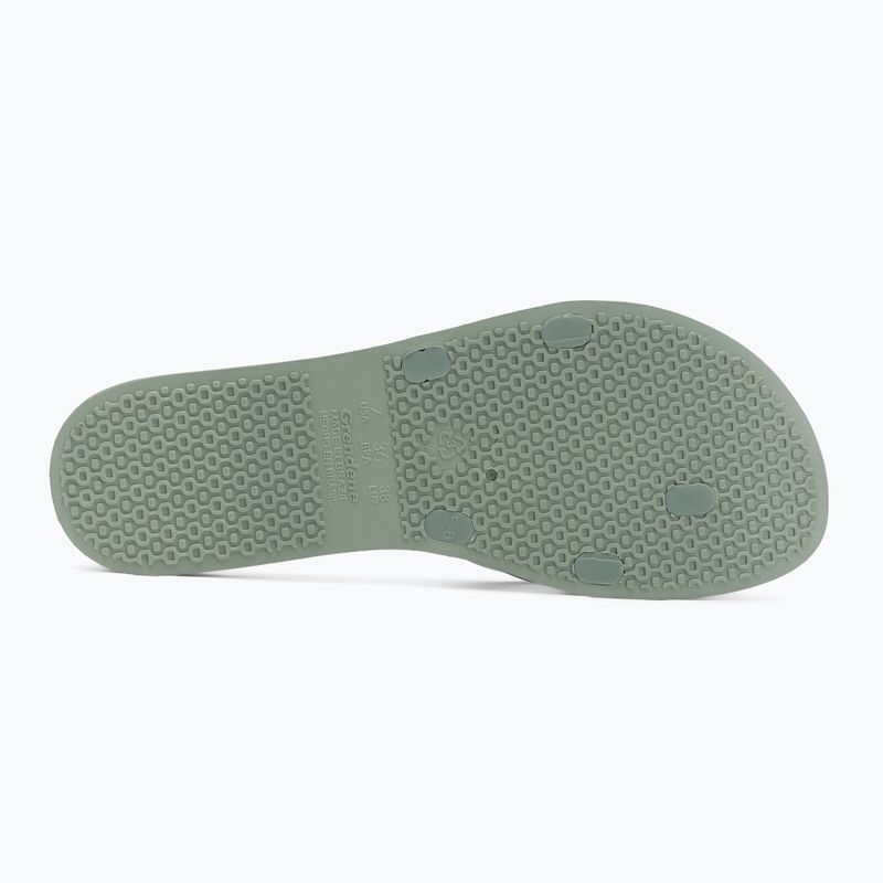 Moteriškos šlepetės per pirštą Ipanema Kirei Chic green 4