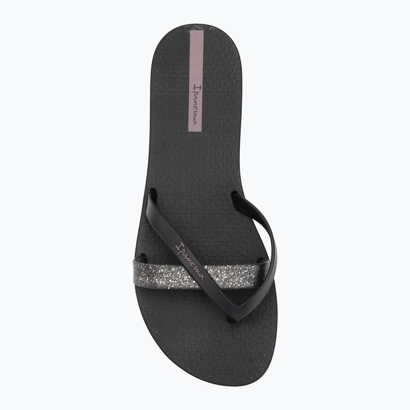 Moteriškos šlepetės per pirštą Ipanema Kirei Chic black/glitter/purple 5