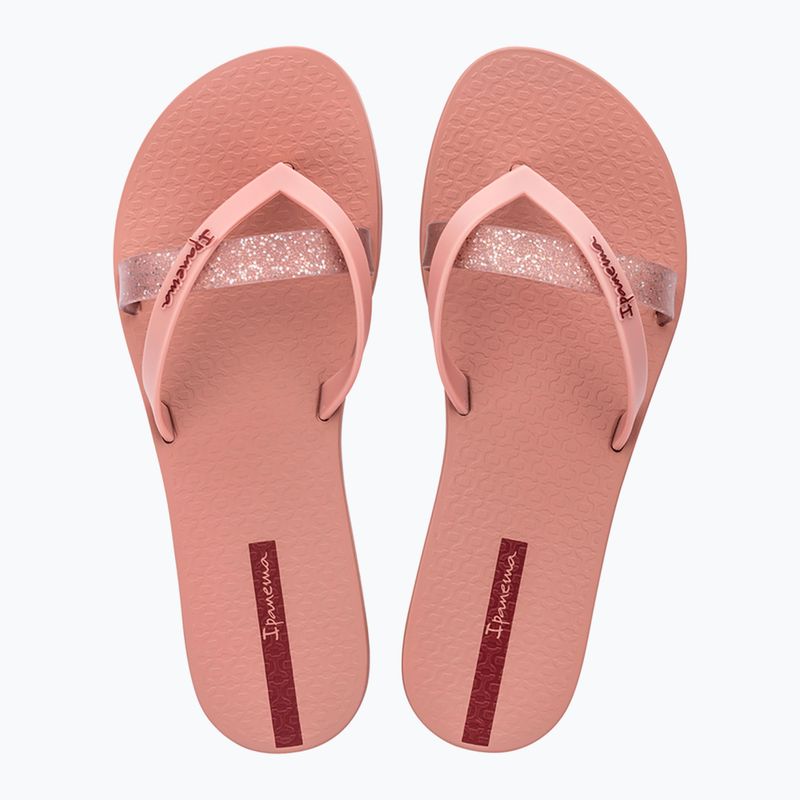 Moteriškos šlepetės per pirštą Ipanema Kirei Chic pink/glitter/red 9