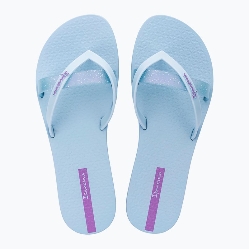 Moteriškos šlepetės per pirštą Ipanema Kirei Chic blue/pearly blue 2