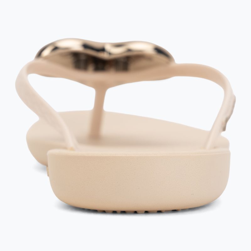 Moteriškos šlepetės per pirštą Ipanema Maxi Fashion beige/gold 6