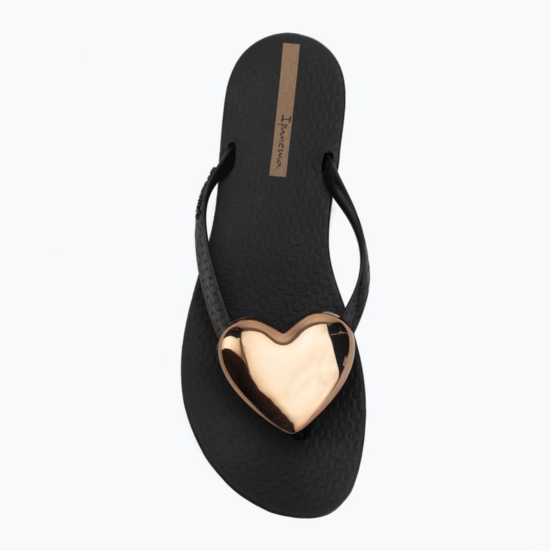 Moteriškos šlepetės per pirštą Ipanema Maxi Fashion black/bronze 5