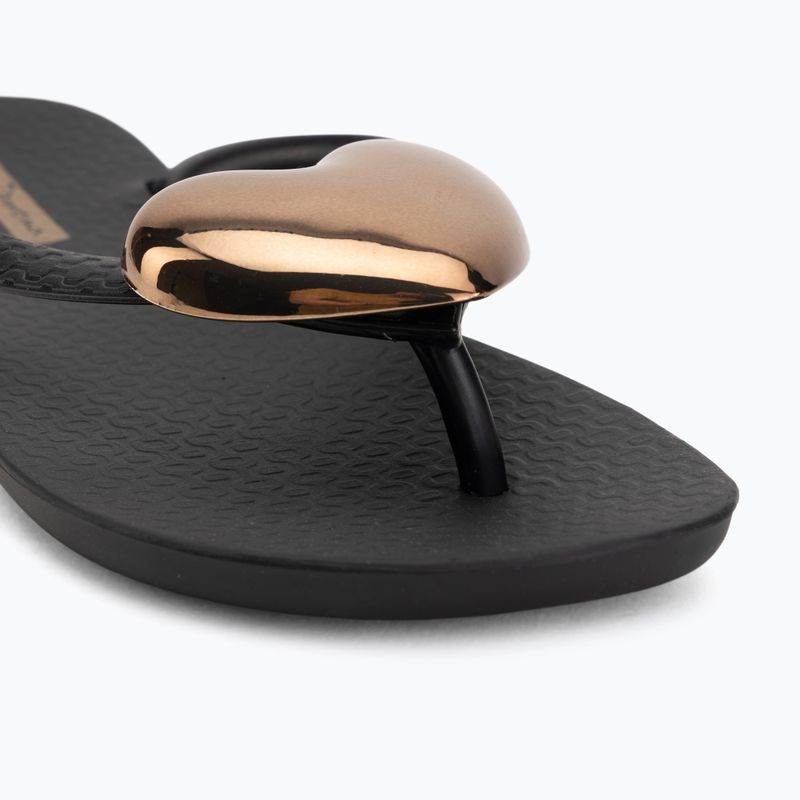 Moteriškos šlepetės per pirštą Ipanema Maxi Fashion black/bronze 7