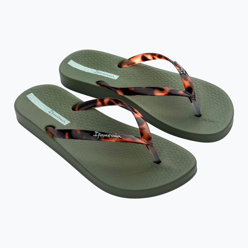 Moteriškos šlepetės per pirštą Ipanema Anat Connect II green/clear