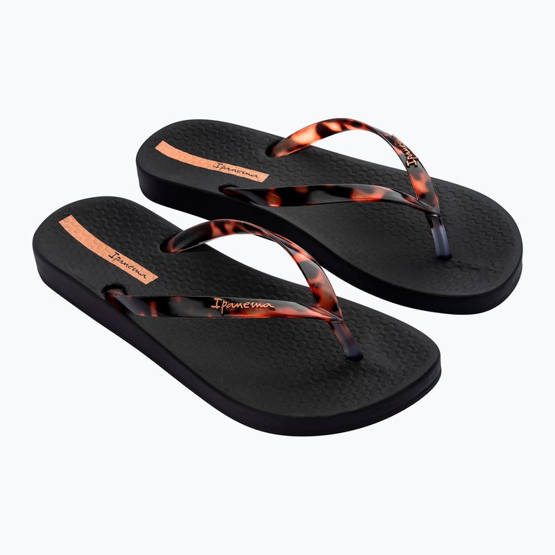 Moteriškos šlepetės per pirštą Ipanema Anat Connect II black/clear