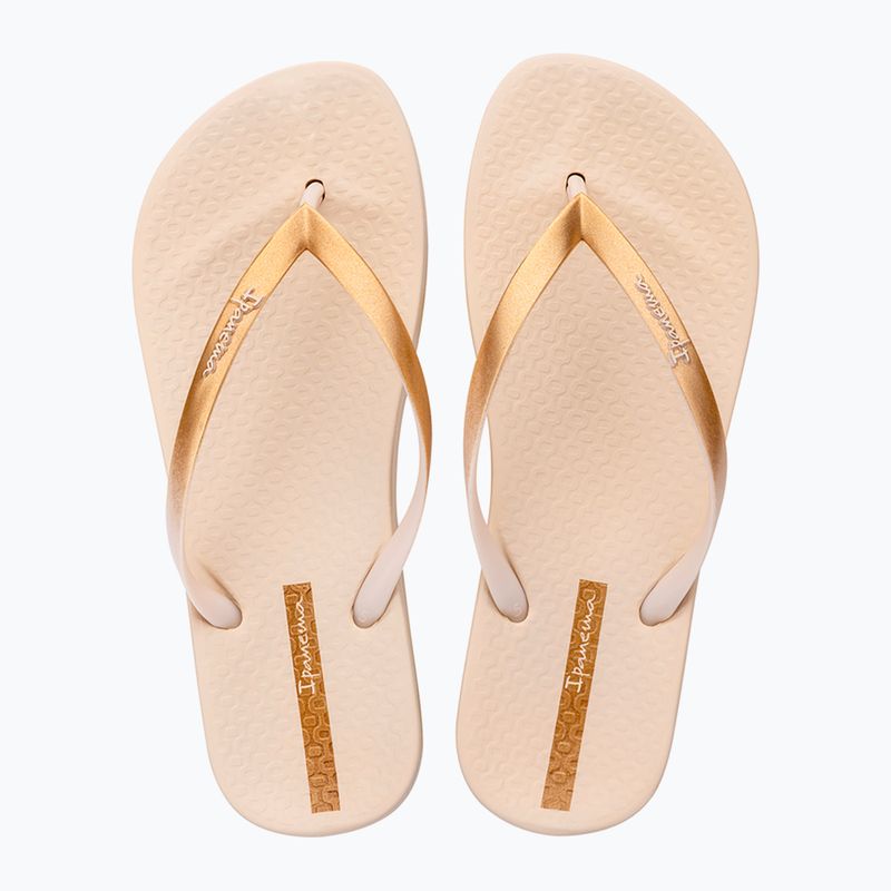Moteriškos šlepetės per pirštą Ipanema Anat Connect II beige/gold 2