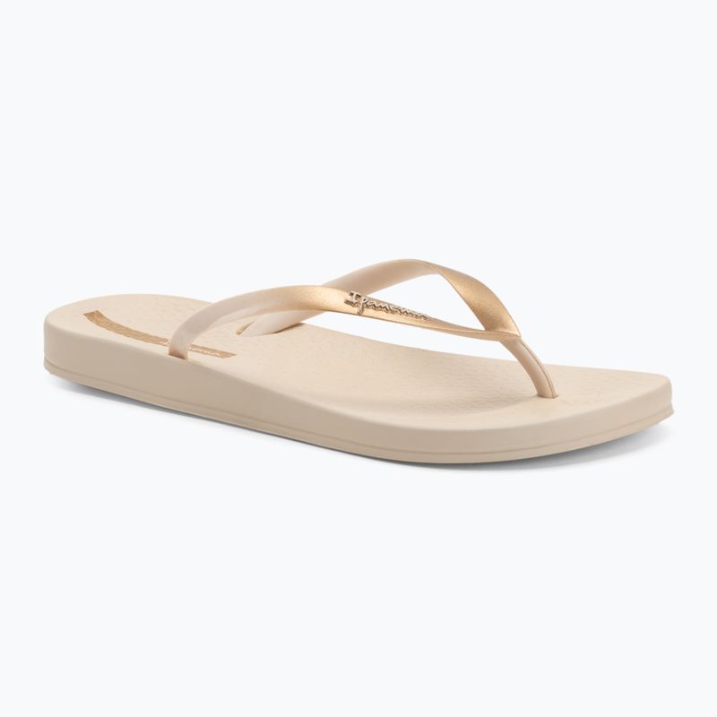 Moteriškos šlepetės per pirštą Ipanema Anat Connect II beige/gold
