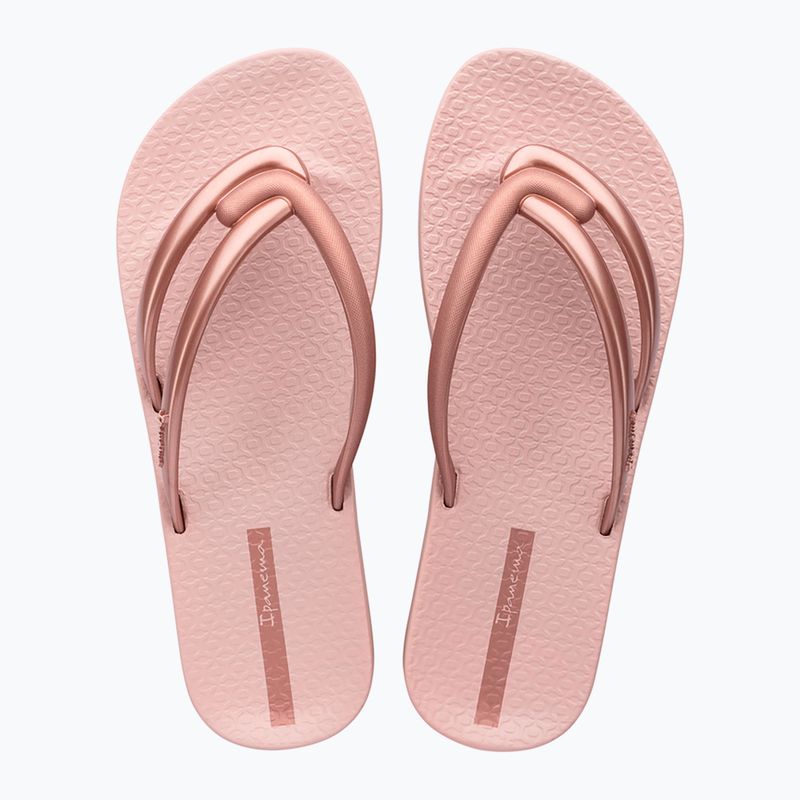 Moteriškos šlepetės per pirštą Ipanema Comfy pink/metallic pink 2