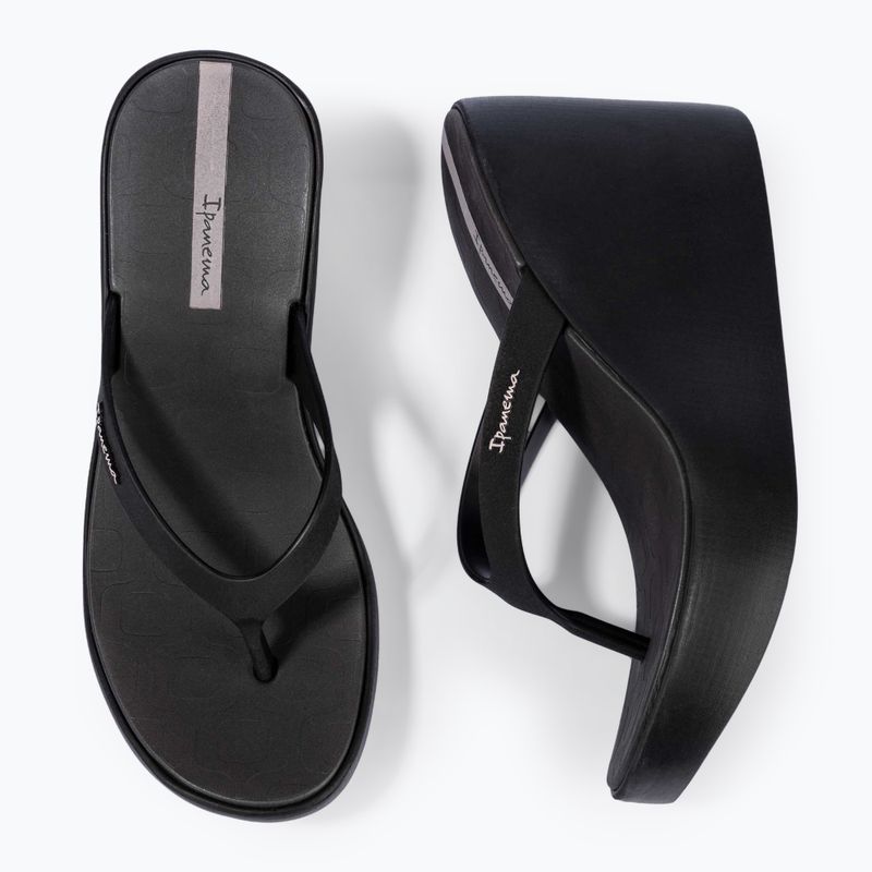 Moteriškos šlepetės per pirštą Ipanema High Fashion II black/black/beige 3