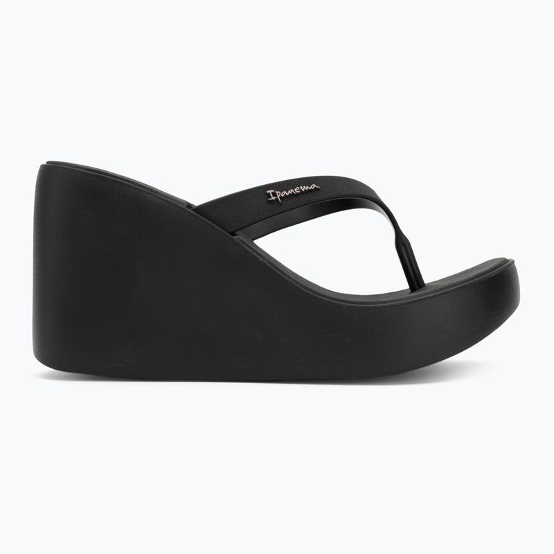 Moteriškos šlepetės per pirštą Ipanema High Fashion II black/black/beige 2