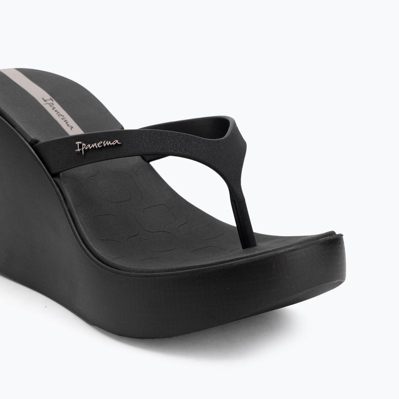 Moteriškos šlepetės per pirštą Ipanema High Fashion II black/black/beige 7