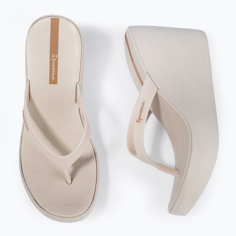 Moteriškos šlepetės per pirštą Ipanema High Fashion II beige/light beige 3