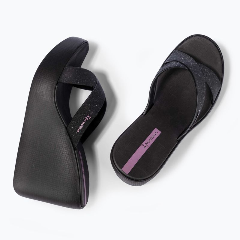 Moteriškos šlepetės Ipanema High Fashion II Slide black/glitter black/lilac 3