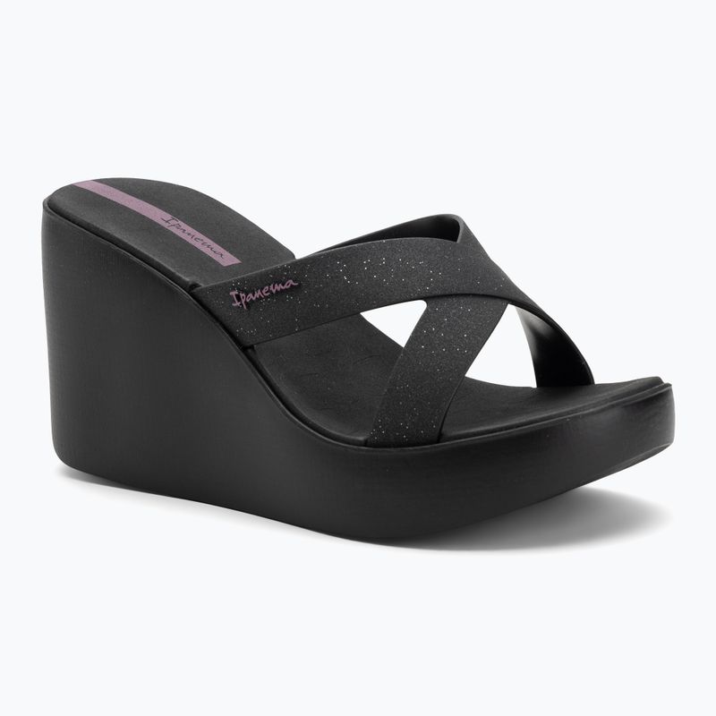 Moteriškos šlepetės Ipanema High Fashion II Slide black/glitter black/lilac