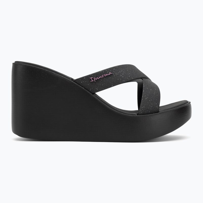 Moteriškos šlepetės Ipanema High Fashion II Slide black/glitter black/lilac 2