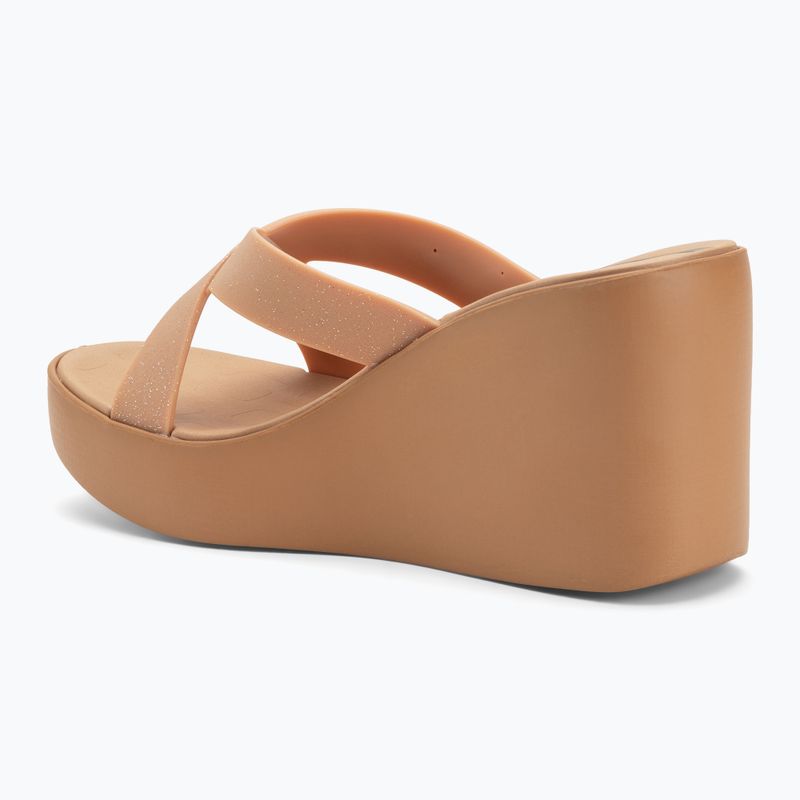 Moteriškos šlepetės Ipanema High Fashion II Slide beige/glitter beige/green 3