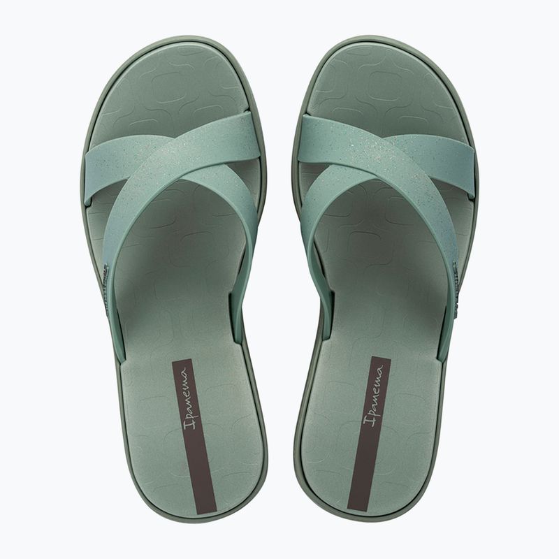 Moteriškos šlepetės Ipanema High Fashion II Slide green/glitter green/grey 2