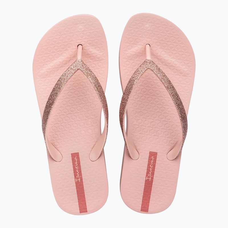 Moteriškos šlepetės per pirštą Ipanema Mesh Chic Plat pink/glitter pink 2