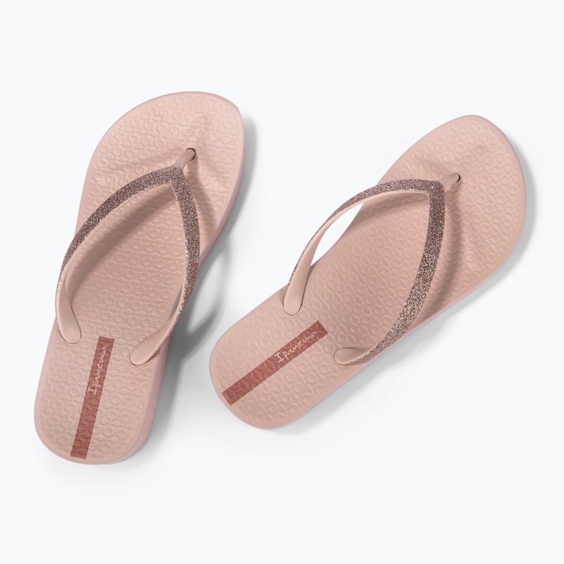 Moteriškos Ipanema Mesh Chic Plat pink/glitter pink šlepetės 3