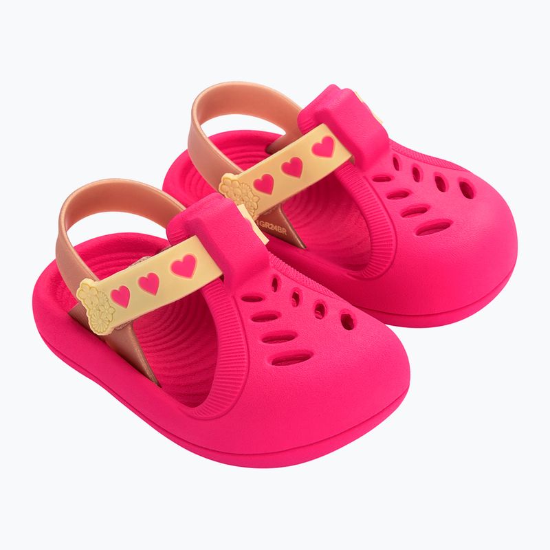 "Ipanema Little Baby" rožinės ir auksinės spalvos sandalai