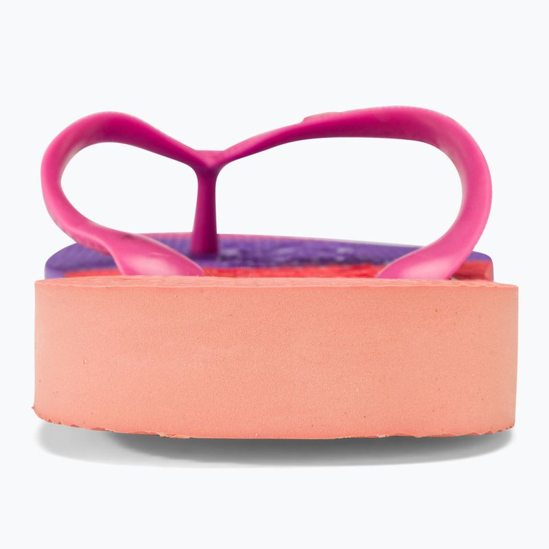 Šlepetės per pirštą Havaianas Top Logomania Colors II pink flux 6