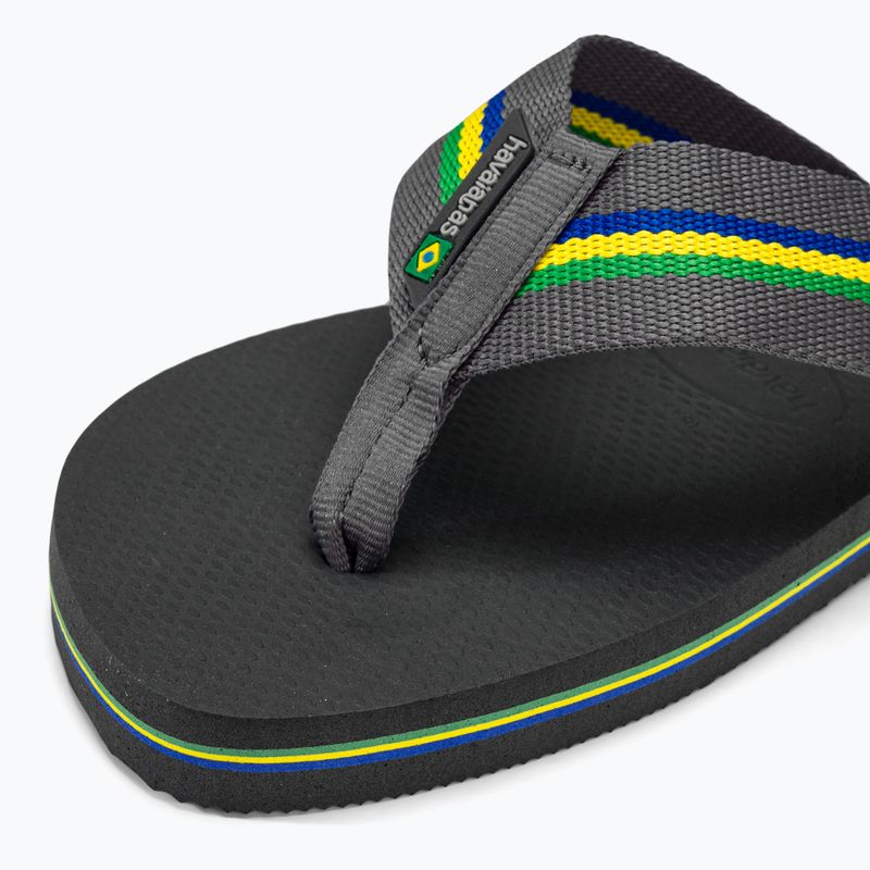 Vyriškos šlepetės per pirštą Havaianas Urban Brasil new graphite 7