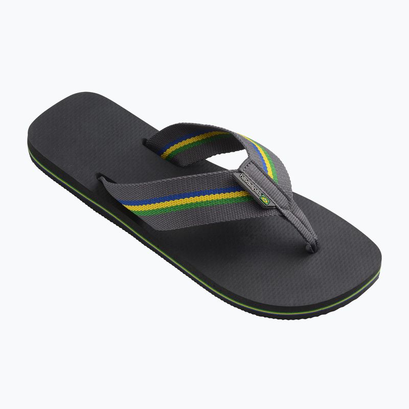 Vyriškos šlepetės per pirštą Havaianas Urban Brasil new graphite 8