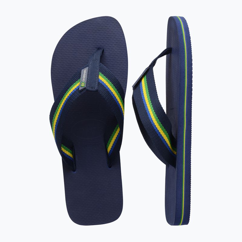 Vyriškos šlepetės per pirštą Havaianas Urban Brasil navy blue 11