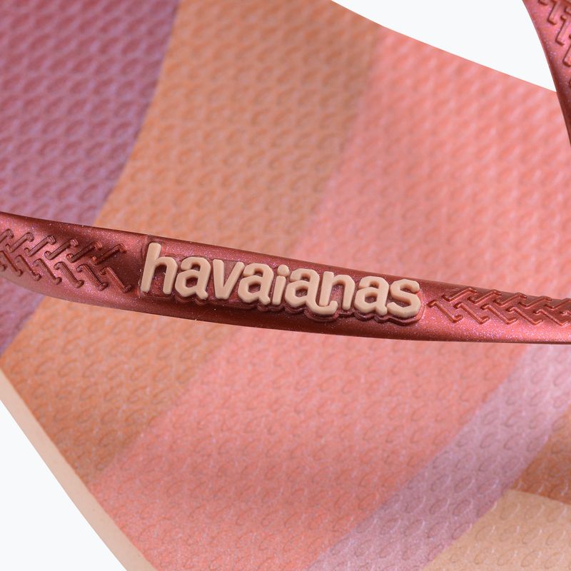 Moteriškos šlepetės per pirštą Havaianas Slim Palette Glow ballet rose 6