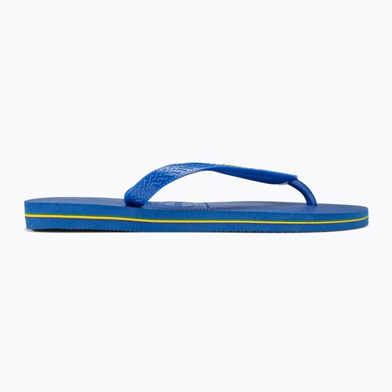 Šlepetės per pirštą Havaianas Brasil Logo Neon star blue /  star blue 2