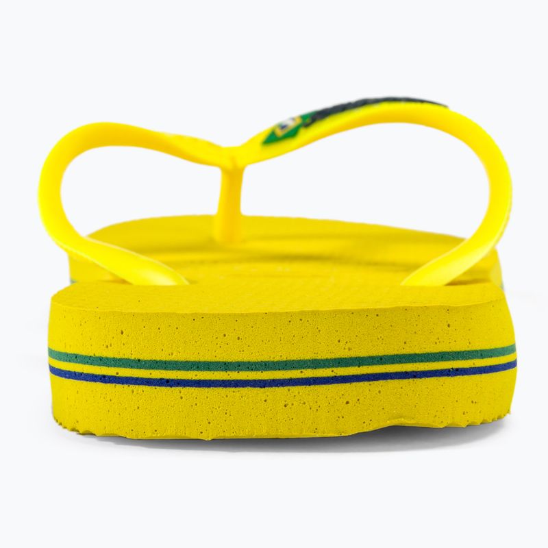 Šlepetės per pirštą Havaianas Brasil Logo Neon citrus yellow / citrus yellow 8