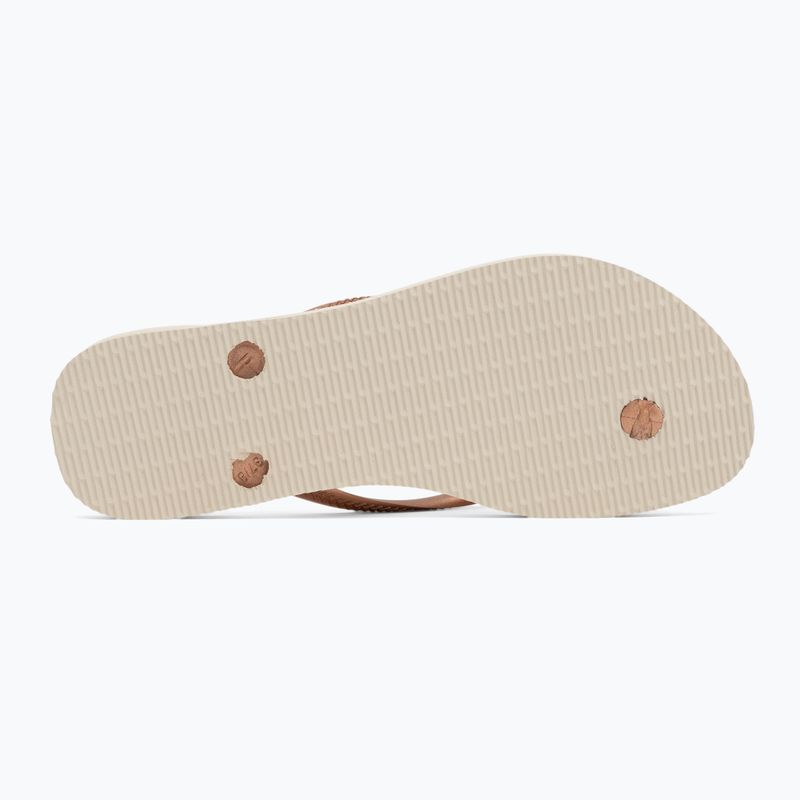 Moteriškos šlepetės per pirštą Havaianas Slim Palette Glow beige 4