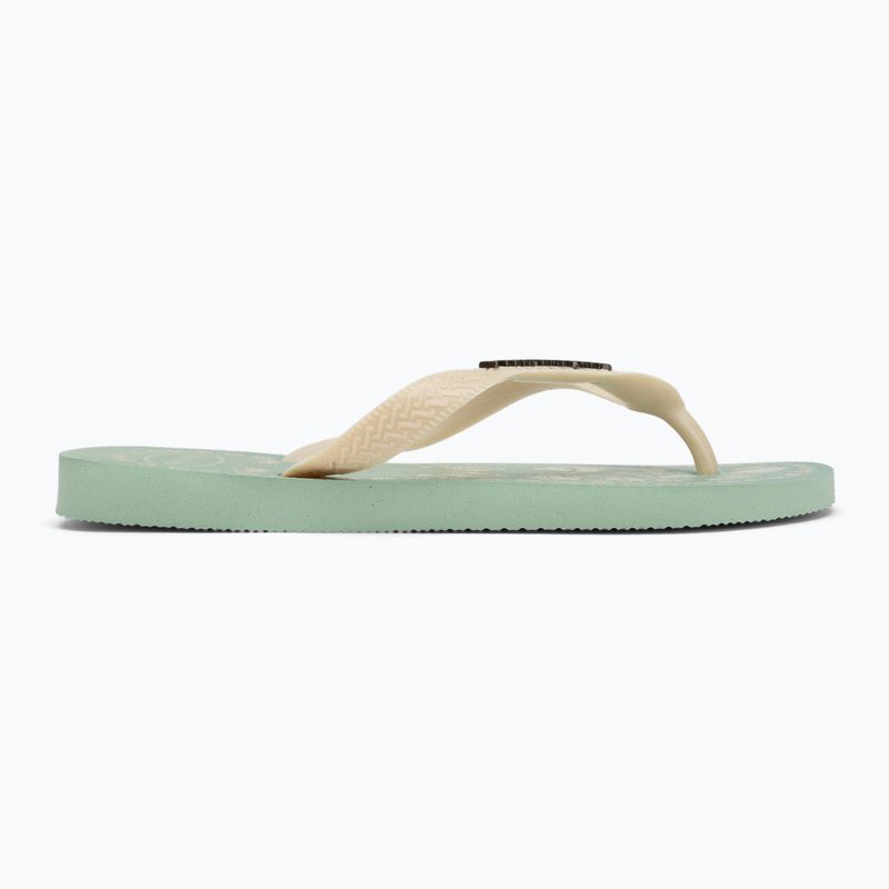 Moteriškos šlepetės per pirštą Havaianas Top Tropicalia Vibes coast green 2