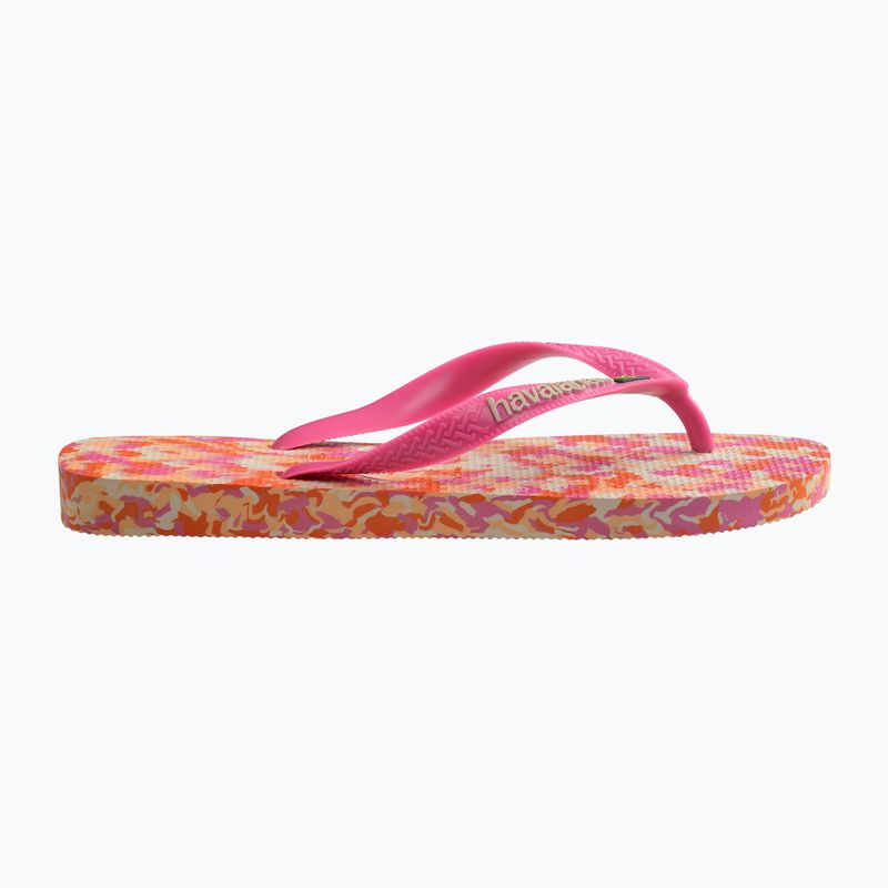 Šlepetės per pirštą Havaianas Brasil Tech II pink flux 9