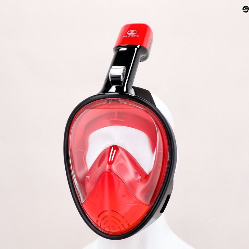Viso veido kaukė nardymui AQUASTIC SMA-01SC raudona 15