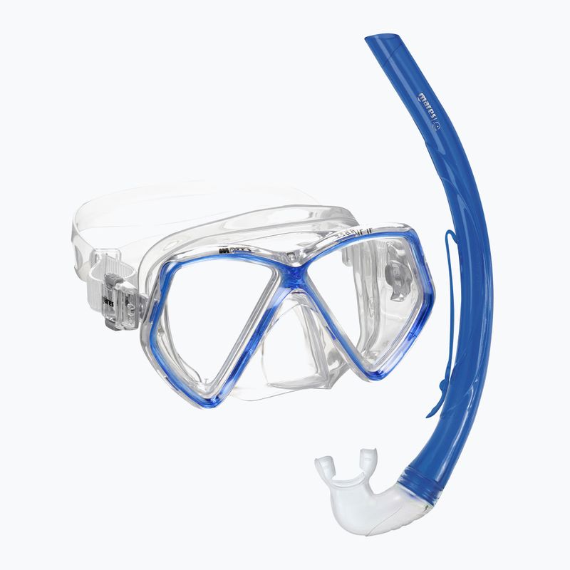 Vaikiškas paviršinio nardymo rinkinys Mares Combo Zephir Junior royal blue/clear
