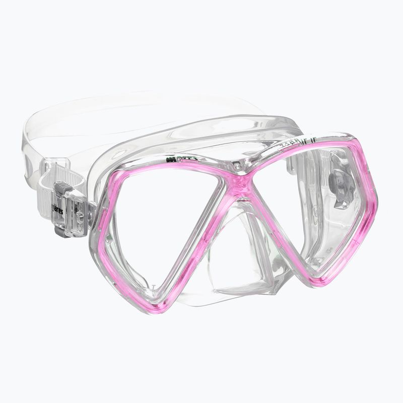 Vaikiškas paviršinio nardymo rinkinys Mares Combo Zephir Junior pink/clear 2