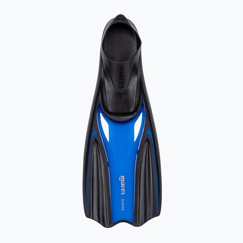 Vaikiški paviršinio nardymo pelekai Mares Manta Junior blue reflex