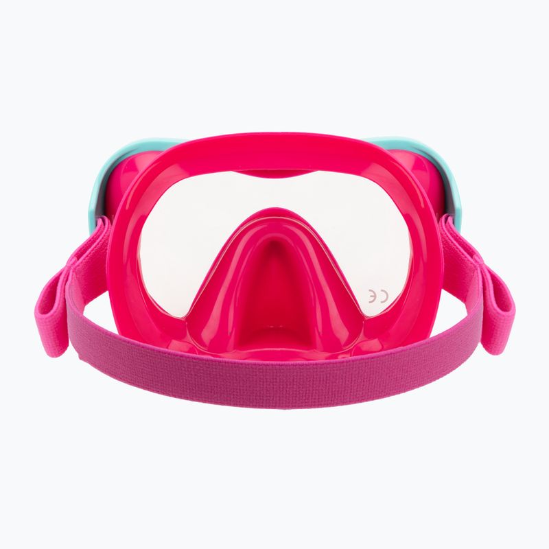 Vaikiška paviršinio nardymo kaukė Mares Turtle aqua/pink 4