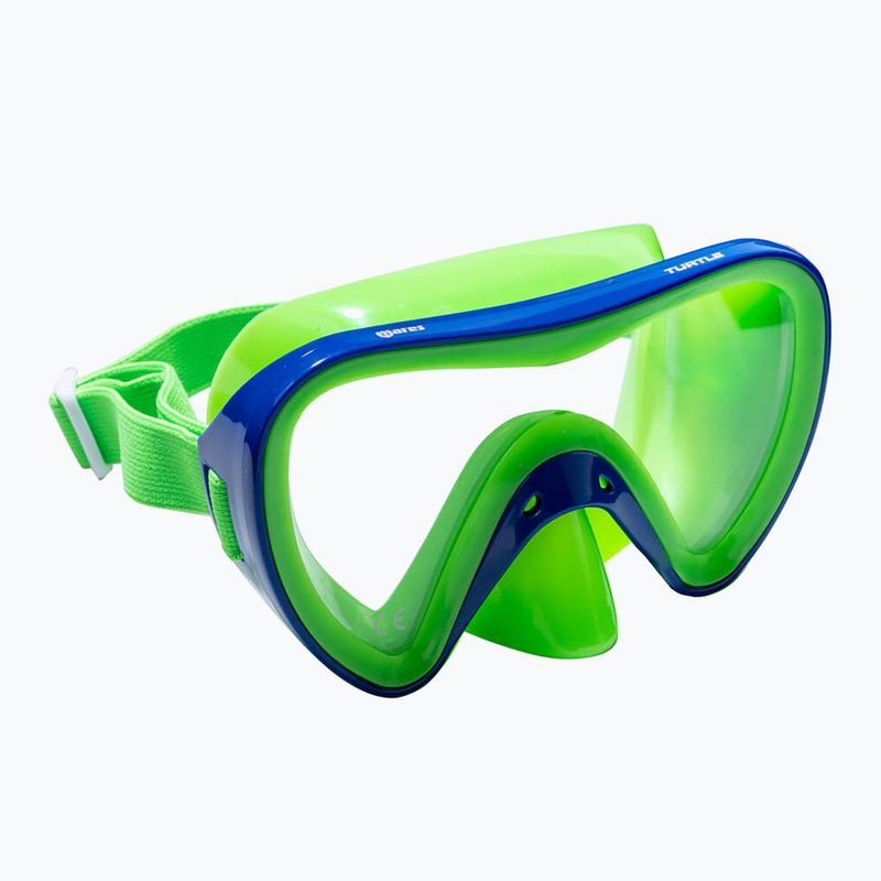 Vaikiška paviršinio nardymo kaukė Mares Turtle blue/green