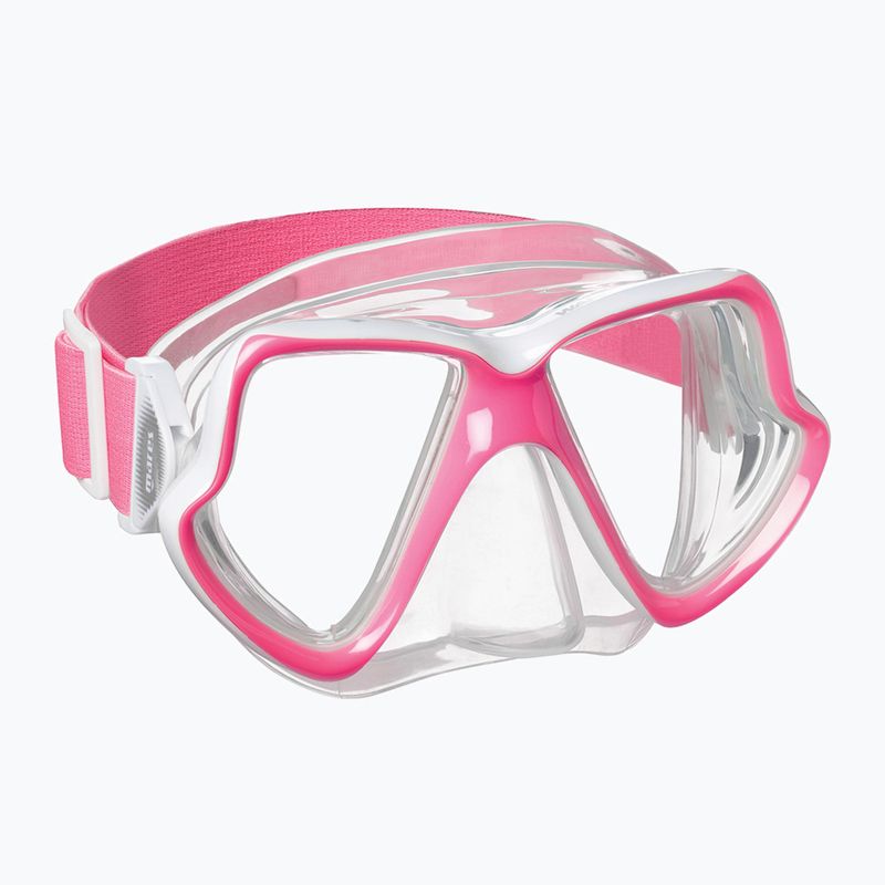 Paviršinio nardymo rinkinys Mares Combo Wahoo Neon pink/white/clear 2