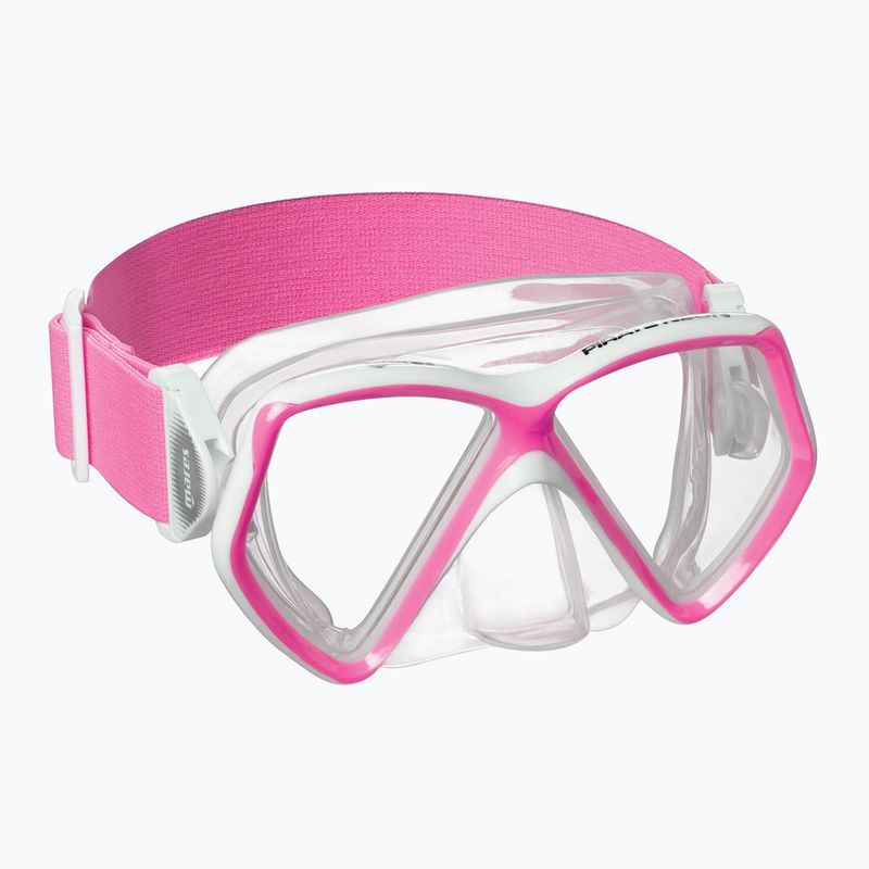 Vaikiškas paviršinio nardymo rinkinys Mares Combo Pirate Neon pink/white/clear 2