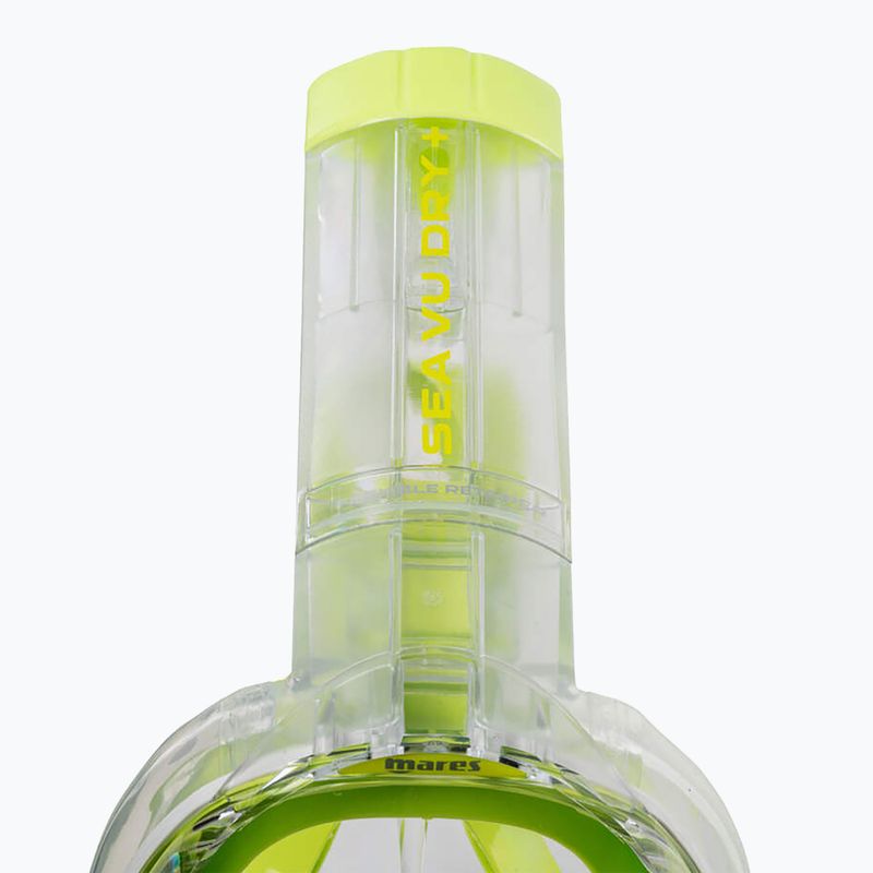 Paviršinio nardymo visą veidą dengianti kaukė Mares Sea Vu Dry + white/lime 4