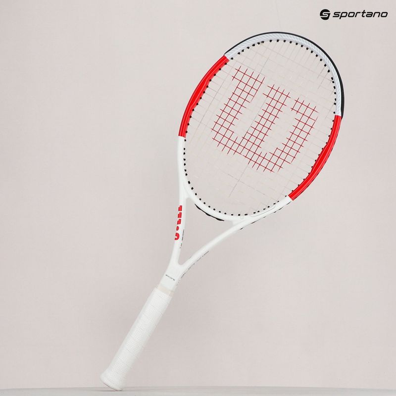 Wilson Six.One Team 95 Cvr teniso raketė raudona ir balta WRT73640U 8