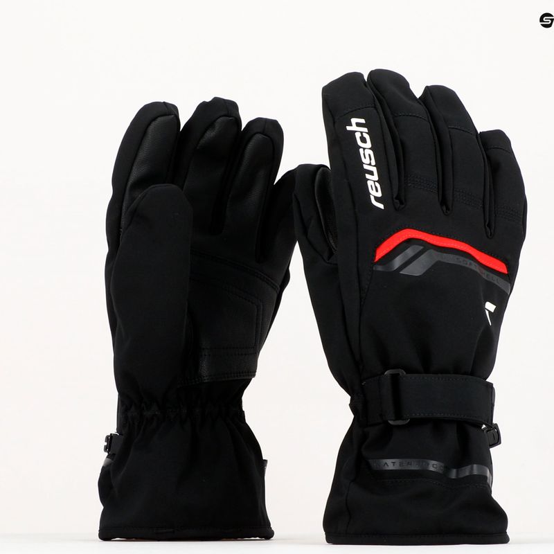 Reusch Primus R-Tex slidinėjimo pirštinės juoda/raudona 62/01/224 11