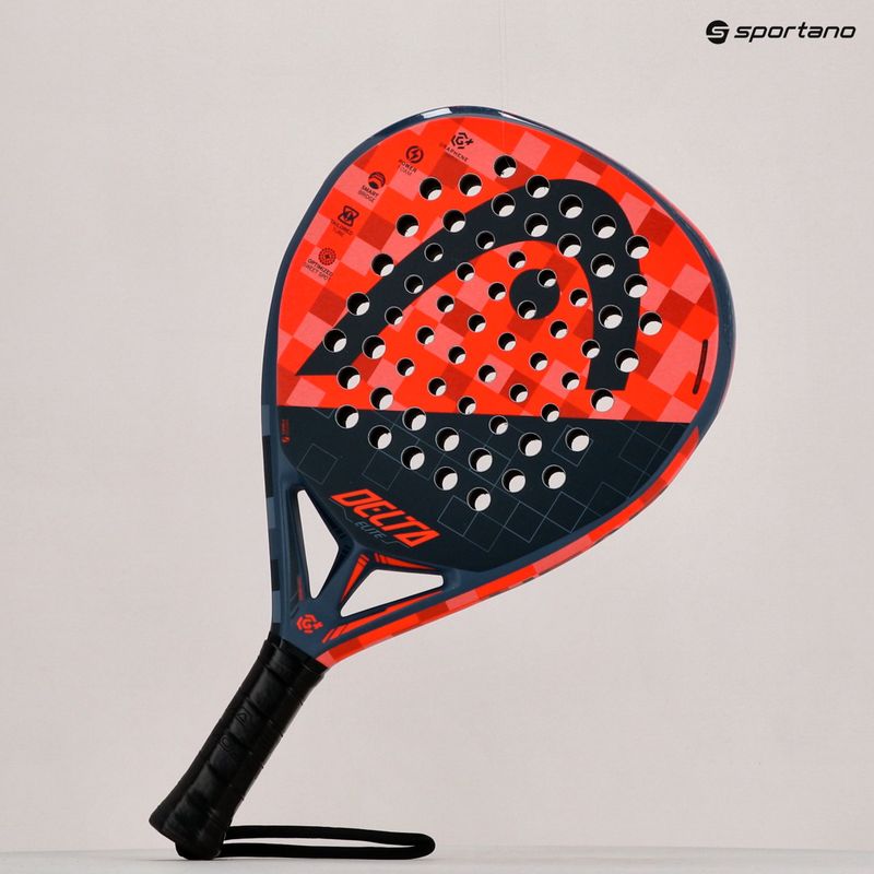HEAD Graphene 360+ Delta Elite With CB raudona/juoda irklentės raketė 228120 8
